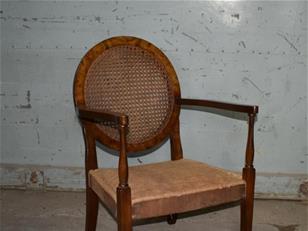 Art Deco Walnut Berger Chair for Upholstery ZX2344
